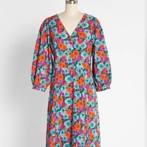 ModCloth NWT Flower Power MIDI Dress